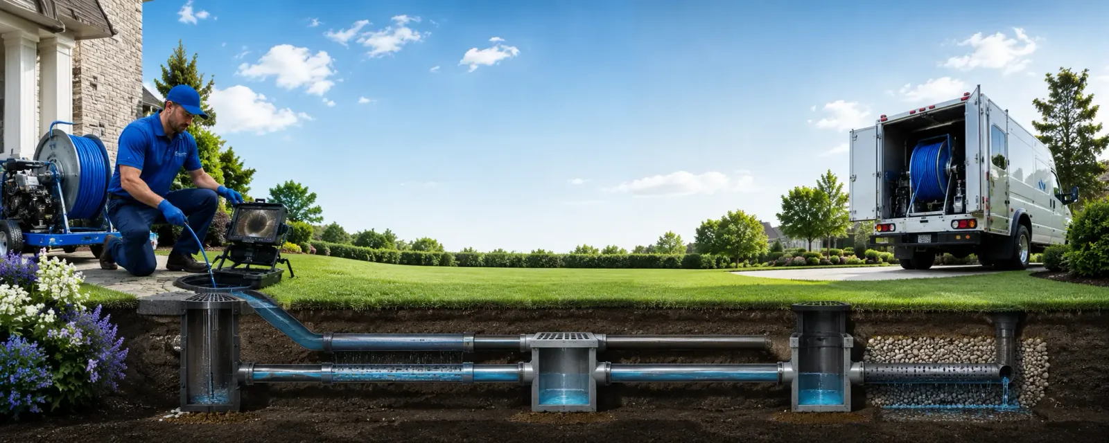 Outdoor drain cleaning information for East Flat Rock, NC